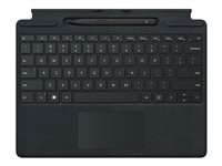 Microsoft Surface Pro Signature Keyboard with Slim Pen 2, AZERTY, Fransk, Styrplatta, Microsoft, Surface Pro 8 Surface Pro X, Svart 8X8-00004