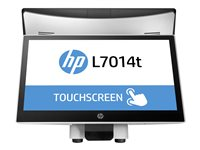 HP L7014t 14 tum Retail Touch-bildskärm, 35,6 cm (14"), 1366 x 768 pixlar, 200 cd/m², Svart, -5 - 135°, Kina T6N32AA#ABB