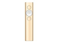 Logitech Spotlight - Presentationsfjärrkontroll - 3 knappar - guld 910-004862