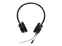 Jabra EVOLVE 20 MS Duo USB Headband, Noise cancelling, USB connector, with mute-button and volume control on the cord, with foam ear cushion, Microsoft optimized 4999-823-109