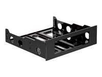 Mounting frame for 3.5" floppy in 5.25" space, black 18136