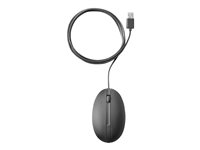 HP 320M Wired Mouse (Bulk 120), Ambidextrous, USB Type-A, Svart 9VA80A6