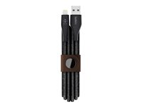 Belkin DuraTek Plus, 3 m, Lightning, USB A, Hankoppling, Hankoppling, Svart F8J236bt10-BLK