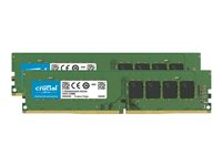 Crucial CT2K32G4DFD832A, 64 GB, 2 x 32 GB, DDR4, 3200 MHz, 288-pin DIMM CT2K32G4DFD832A