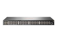 HPE Aruba 2930F 48G 4SFP - Switch - L3 - Administrerad - 48 x 10/100/1000 + 4 x Gigabit SFP - sida till sida luftflöde - rackmonterbar JL260A