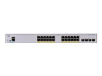 Cisco Business 350 Series 350-24FP-4X - Switch - L3 - Administrerad - 24 x 10/100/1000 (PoE+) + 4 x 10 Gigabit SFP+ - rackmonterbar - PoE+ (370 W) CBS350-24FP-4X-UK