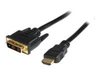 StarTech.com HDDVIMM1M , 1 m, HDMI, DVI-D, Guld, Svart, Hane/Hane HDDVIMM1M