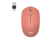 PORT Designs Wireless Collection Mouse (USB-C o USB-A) Terracotta 900542