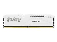 Kingston FURY Beast - DDR5 - modul - 16 GB - DIMM 288-pin - 6000 MHz / PC5-48000 - CL36 - 1.35 V - ej buffrad - on-die ECC - vit KF560C36BWE2-16