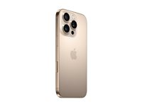 Apple iPhone 16 Pro - 5G smartphone - dual-SIM / Internminne 512 GB - OLED-skärm - 6.3" - 2622 x 1206 pixlar (120 Hz) - 3 st. bakre kameror 48 MP, 48 MP, 12 MP - front camera 12 MP - öken-titanium MYNP3QN/A