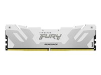 Kingston FURY Renegade - DDR5 - modul - 16 GB - DIMM 288-pin - 4000 MHz / PC5-64000 - CL38 - 1.45 V - ej buffrad - on-die ECC - vit och silver KF580C38RW-16