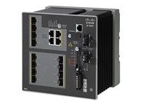 Cisco Industrial Ethernet 4000 Series - Switch - Administrerad - 8 x Gigabit SFP + 4 x kombinations-Gigabit SFP - DIN-skenmonterbar - DC power - TAA-kompatibel IE-4000-8GS4G-E