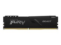 Kingston FURY Beast - DDR4 - modul - 16 GB - DIMM 288-pin - 2666 MHz / PC4-21300 - CL16 - 1.2 V - ej buffrad - icke ECC - svart KF426C16BB1/16