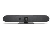 Logitech Rally Bar Mini, Videokonferenssystem för grupper, 4K Ultra HD, 30 fps, 120°, 4x, grafit 960-001342