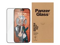 PanzerGlass , Apple, Apple - iPhone 15 Plus, Torr applicering, Stöttålig, Transparent, 50 styck BULK2811