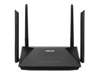 ASUS RT-AX53U, Wi-Fi 6 (802.11ax), Dual-band (2,4 GHz / 5 GHz), Nätverksansluten (Ethernet), 3G, Svart, Bordsrouter 90IG06P0-MO3500