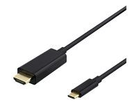 DELTACO USB-C till HDMI-kabel, 4K@60Hz, 2m, svart USBC-HDMI-1020