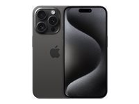 Apple iPhone 15 Pro , 15,5 cm (6.1"), 2556 x 1179 pixlar, 128 GB, 48 MP, iOS 17, Titan, Svart MTUV3QN/A