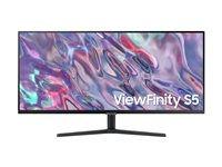 Samsung ViewFinity S5 S34C500GAU - S50GC Series - LED-skärm - 34" - 3440 x 1440 UWQHD @ 100 Hz - VA - 300 cd/m² - 3000:1 - HDR10 - 5 ms - 2xHDMI, DisplayPort - svart LS34C500GAUXEN