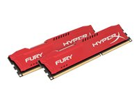 KINGSTON HyperX Fury 8GB 1866MHz DDR3 CL10 DIMM Kit of 2 Red Series HX318C10FRK2/8