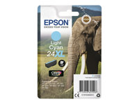 Epson 24XL - 9.8 ml - XL - cyan - original - bläckpatron - för Expression Photo XP-55, 750, 760, 850, 860, 950, 960, 970, Expression Premium XP-750, 850 C13T24354012