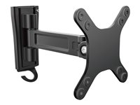 StarTech.com Väggmonterad monitorarm - enkelt vridbar, 15 kg, 33 cm (13"), 68,6 cm (27"), 75 x 75 mm, 100 x 100 mm, Svart ARMWALLS