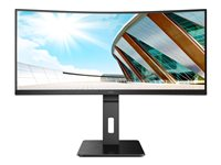 AOC P2 CU34P2A, 86,4 cm (34"), 3440 x 1440 pixlar, Quad HD, LED, 1 ms, Svart CU34P2A