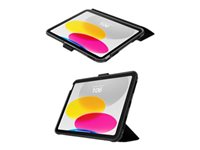 OtterBox Symmetry Folio Case för Apple 10.9-inch iPad (10:e generation), stöttåligt, fallskyddat, tunt skyddande foliofodral, testad till militärstandard, svart färg, Utan förpackning 77-89977