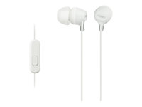 SONY IN-EAR HEADSET WITH MIC MDREX15APW.CE7 WHITE MSD MDREX15APW.CE7