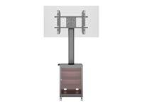 Multibrackets M Public Display Stand 180 Single MediaBox4 - Ställ - för platt panel - aluminium - svart - skärmstorlek: 40"-60" - monteringsgränssnitt: 800 x 400 mm 7350022737761