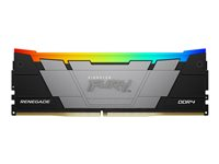 Kingston FURY Renegade RGB - DDR4 - modul - 16 GB - DIMM 288-pin - 1800 MHz / PC4-28800 - CL16 - 1.35 V - ej buffrad - icke ECC - svart KF436C16RB12A/16