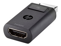 HP DisplayPort to HDMI Adapter - Videokort - DisplayPort hane till HDMI hona - för EliteBook 8770, ProBook 64X G4, 650 G5, ZBook 14 G2, 14u G4, 15 G2, 15u G2, 15u G4, 17 G3 F3W43AA