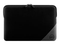 Dell Essential Sleeve 15 - Fodral för bärbar dator - 15" - svart med silksreen med Dell-logotyp - 3 Years Basic Hardware Warranty ES-SV-15-20