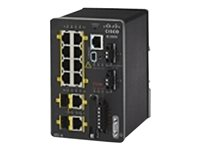 Cisco Industrial Ethernet 2000 Series - Switch - Administrerad - 8 x 10/100 + 2 x kombinations-SFP - DIN-skenmonterbar IE-2000-8TC-B