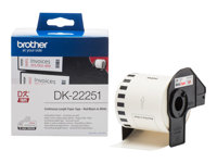 BROTHER DK22251 Continuous Tape 62mm Black-Red on White (15,24m) DK22251