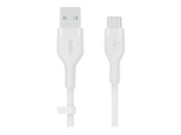 BELKIN BOOST CHARGE CABLE USB-A - USB-C BRD SILICON 2M WHT CAB008BT2MWH