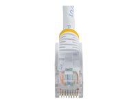 0.5M WHITE CAT5E CABLE SNAGLESS ETHERNET CABLE - UTP 45PAT50CMWH