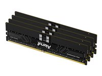 Kingston FURY Renegade Pro - DDR5 - sats - 128 GB: 4 x 32 GB - DIMM 288-pin - 5600 MHz / PC5-44800 - CL28 - 1.35 V - registrerad - on-die ECC - svart KF556R28RBE2K4-128