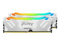 Kingston FURY Renegade - DDR5 - sats - 32 GB: 2 x 16 GB - DIMM 288-pin - 7200 MHz / PC5-57600 - CL38 - 1.45 V - on-die ECC KF572C38RWAK2-32