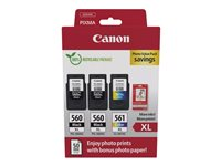 Canon 3712C012, Hög (XL) avkastning, 3 styck, Foto, värdepack 3712C012