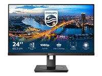 Philips 243B1 - LED-skärm - 24" (23.8" visbar) - 1920 x 1080 Full HD (1080p) @ 75 Hz - IPS - 250 cd/m² - 1000:1 - 4 ms - HDMI, DisplayPort, USB-C - högtalare - svart med struktur 243B1/00