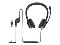 Logitech USB Headset H390 - Headset - fullstorlek - kabelansluten 981-000406