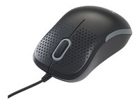 SILENT OPTICAL MOUSE BLACK 49024, Right-hand, Optical, 49024