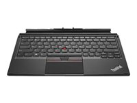 Lenovo ThinkPad X1 Tablet Thin Keyboard - Tangentbord - med ClickPad, Trackpoint - bakgrundsbelyst - Engelska - USA - midnattssvart - för ThinkPad X1 Tablet 20GG, 20GH 4X30L07457