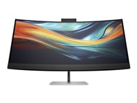 HP 740pm - Series 7 Pro - LED-skärm - böjd - 40" (39.7" visbar) - 5120 x 2160 WUHD @ 60 Hz - IPS - 300 cd/m² - 1000:1 - 5 ms - 2xThunderbolt 3, HDMI, DisplayPort - högtalare - svart, silver - ingår PVC Free USB-C kabel 8Y2R2A5#ABB