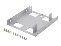 Mounting frame, 2x2.5" HDD to 3.5", silver RAM-8A