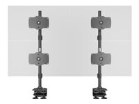 Multibrackets 2734, Klämma, 30 kg, 61 cm (24"), 81,3 cm (32"), 200 x 100 mm, Svart 7350105212734