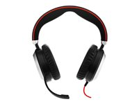 Jabra EVOLVE 80 UC Duo USB Headband, Active Noise cancelling, USB connector, with mute-button and volume control on the cord, Busylight , Discret boomarm, active Noise Cancellation, Listen-In 7899-829-209