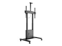 Multibrackets M Motorized Floorstand - Ställ - motoriserad - för LCD-TV - svart - skärmstorlek: 42"-100" - golvstående - med skåp och kamerahylla 7350073736775