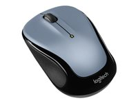 Logitech M325s - Mus - höger- och vänsterhänta - optisk - 5 knappar - trådlös - 2.4 GHz - trådlös USB-mottagare - grå 910-006813